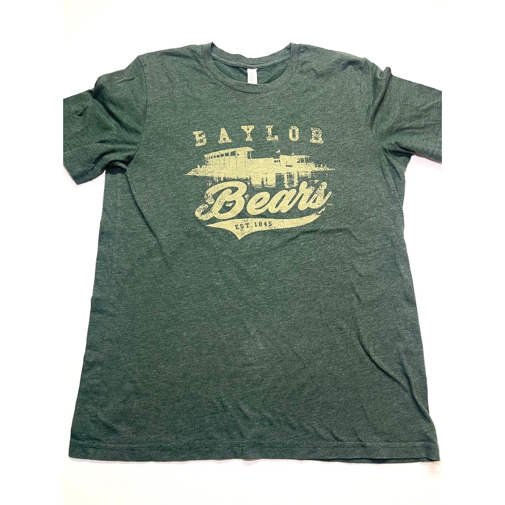 Baylor Bears University of Baylor T-Shirt Green Large Hole in the Roof 0395